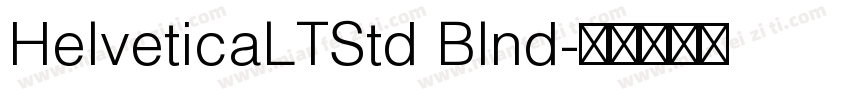 HelveticaLTStd Blnd字体转换